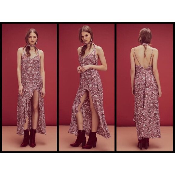 💕FOR LOVE & LEMONS💕 Romy Tank Dress ~ Lilac Paisley - Picture 3 of 8